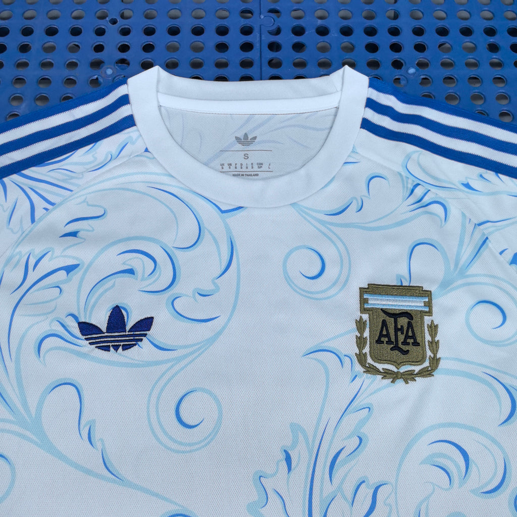 2026/27 Argentina White Retro Style Jersey — detail