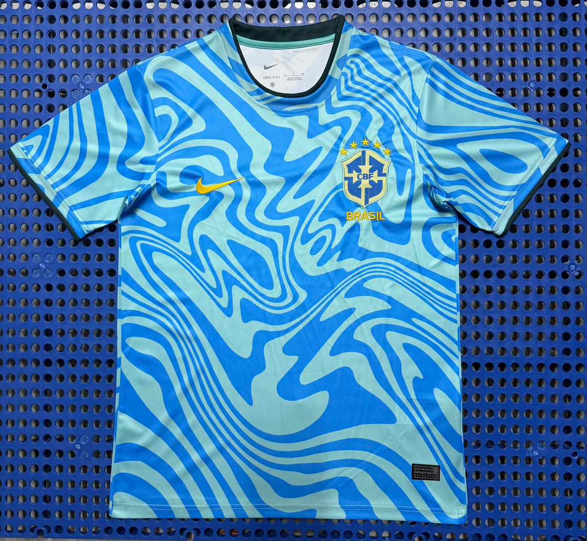 2026/27 Brazil Blue Green Training Jersey — Fan