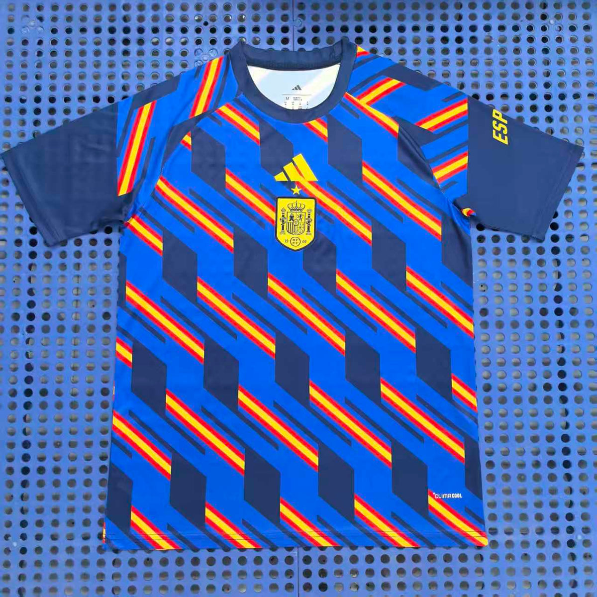 2026/27 Spain Blue Prematch Training Jersey — Fan