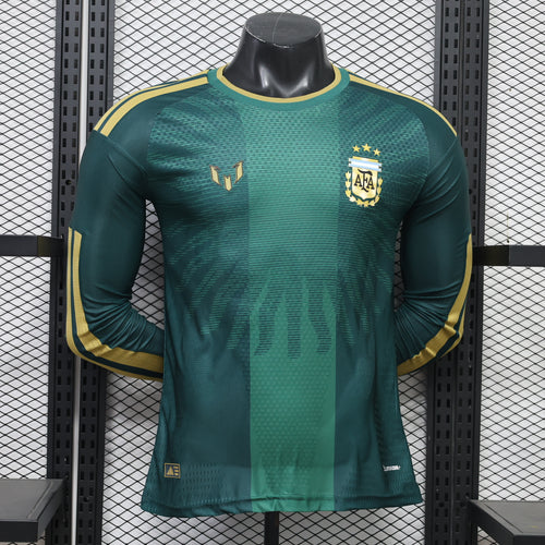Argentina Green Long Sleeve jersey front