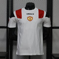 Manchester United White Retro Style jersey front
