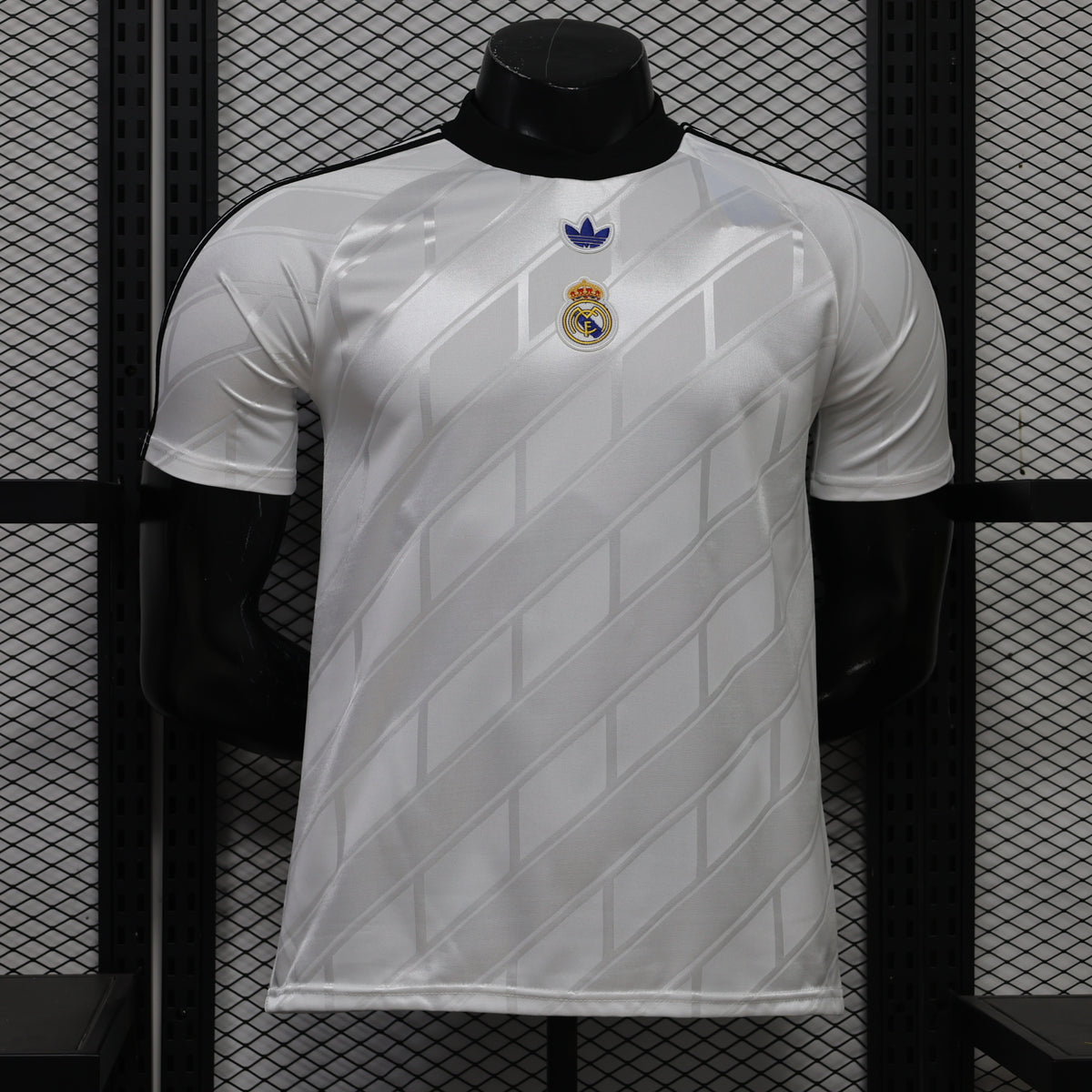 Real Madrid White Retro Style jersey front