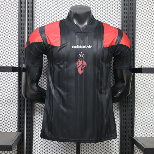 AC Milan Black Retro Style jersey front