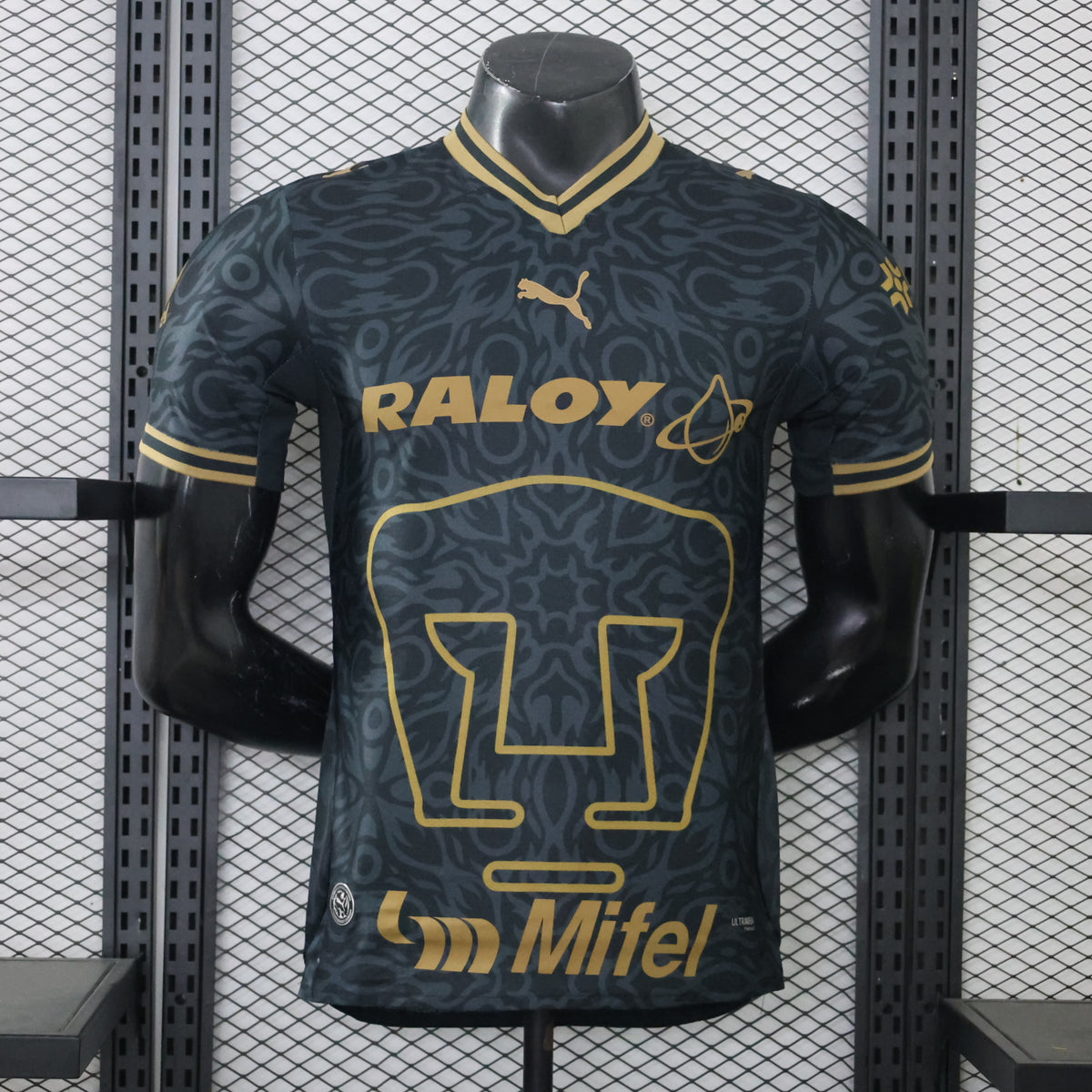 Pumas UNAM Black Third jersey front